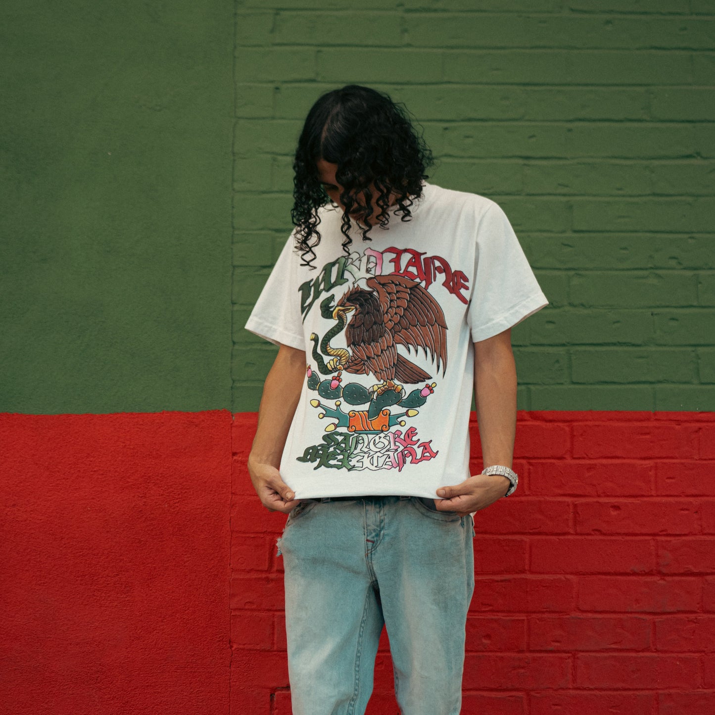 Sangre Mexicana White Tee
